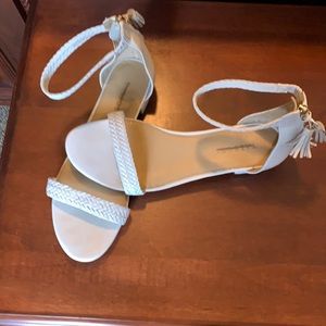 Talbots white sandals